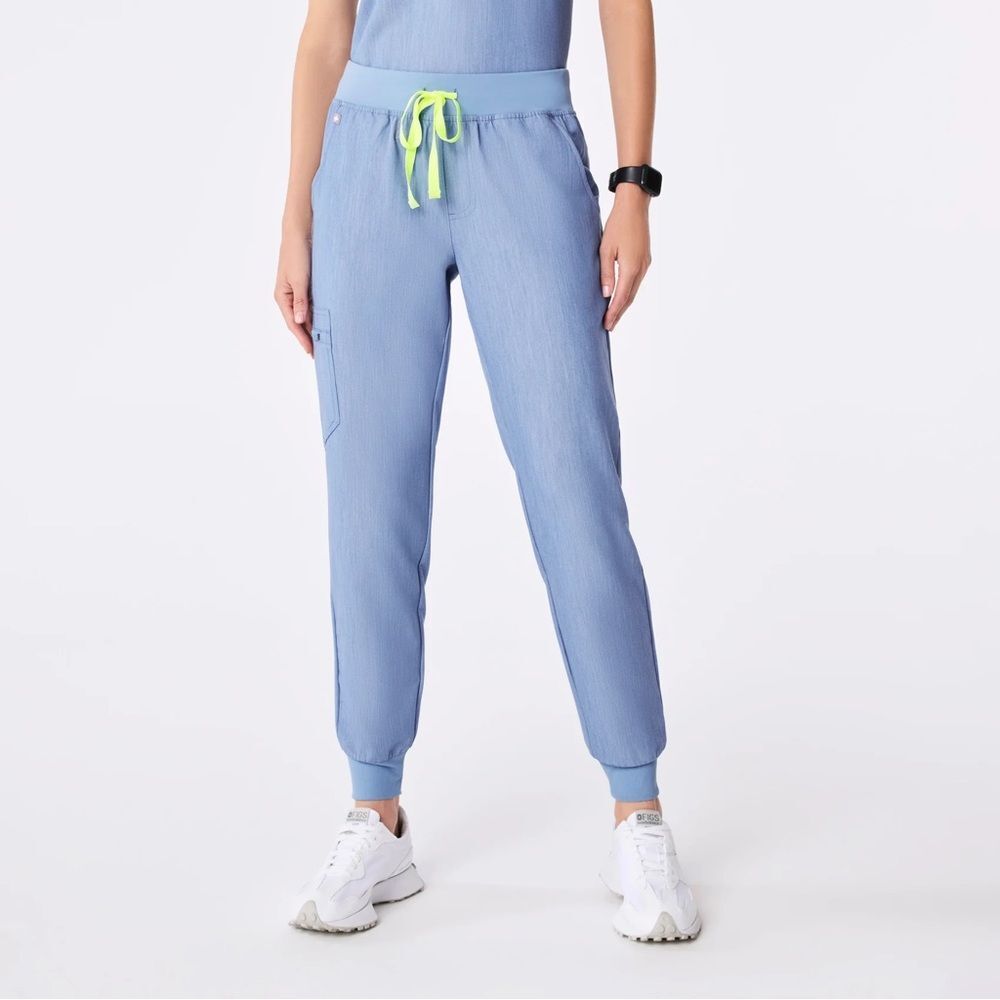 NWT Figs Zamora Jogger Scrub Pants Heather Indigo